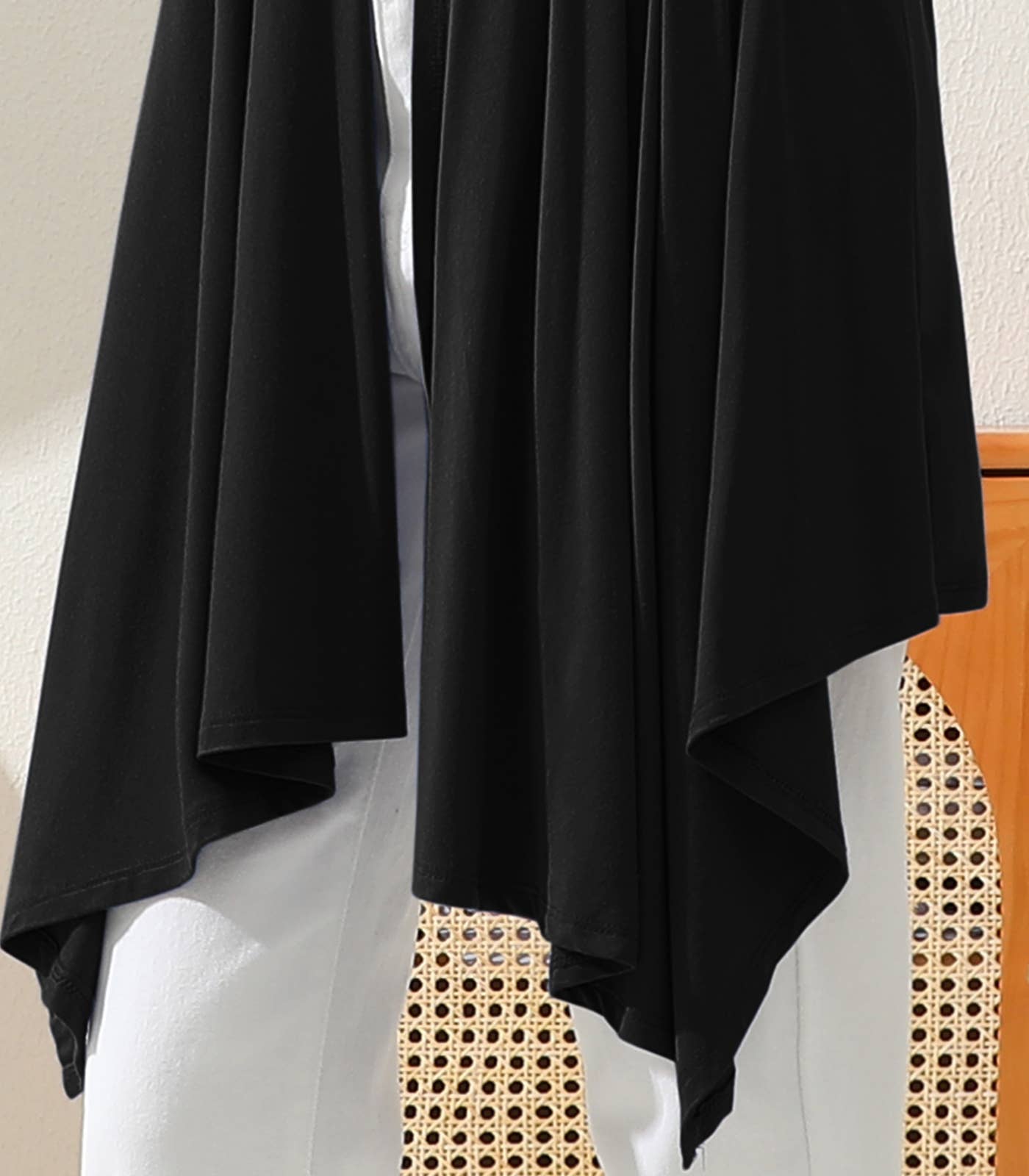 AWTL073_Long Sleeve Casual Open Front Long Cardigan