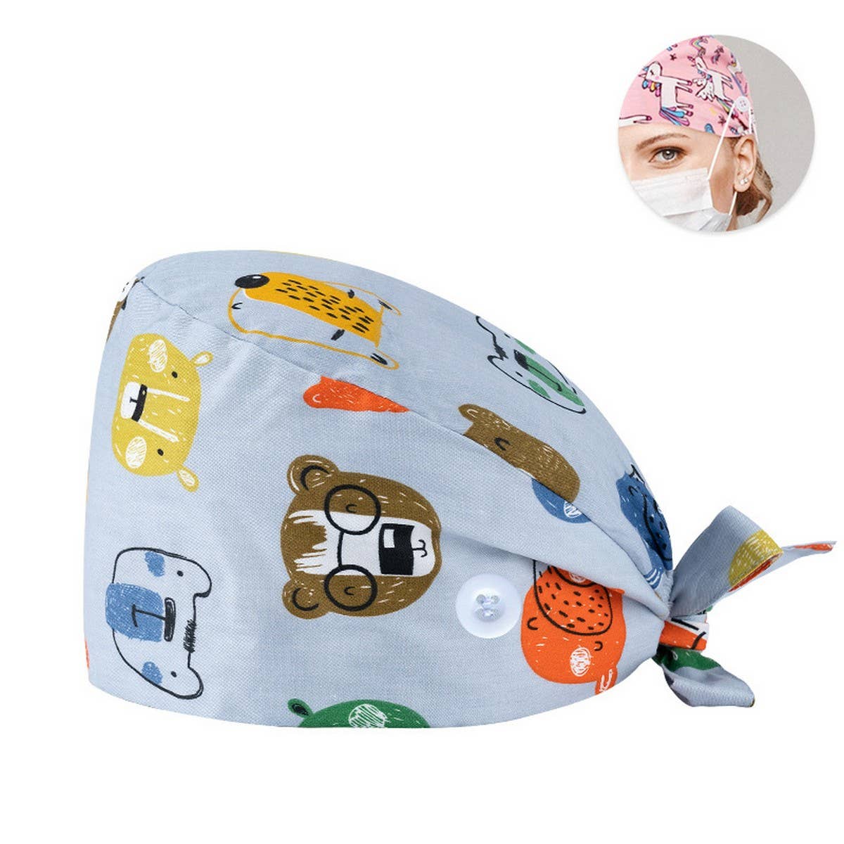 PURE COTTON CARTOON PRINT THIN TOE CAP_CWAH3389