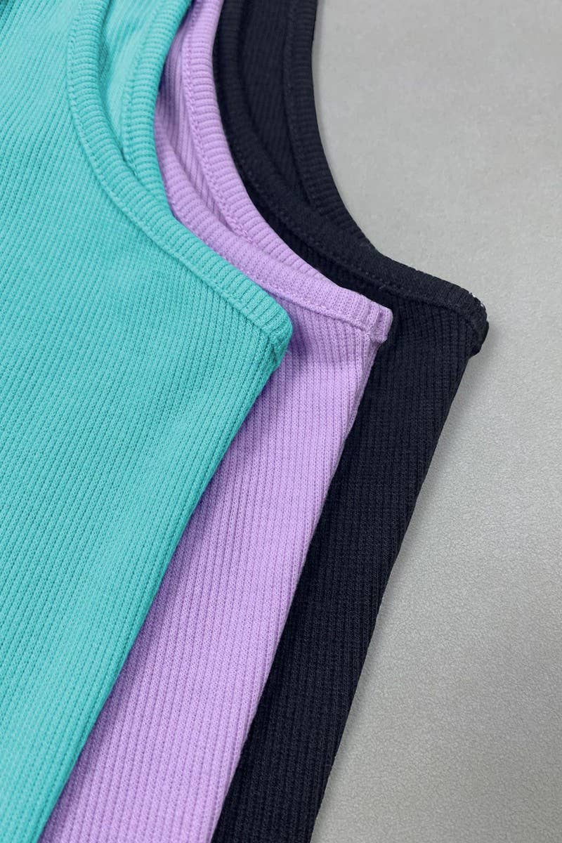 CWTTK0818_SOLID COLOR HOLLOW SLIM SHORT CAMISOLE