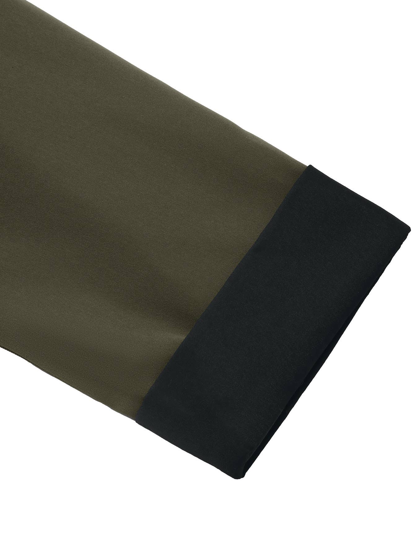 Contrast color easy temperament trench coat