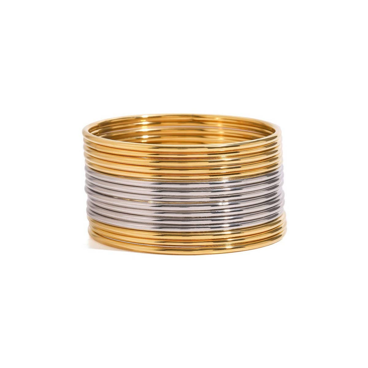 Minimalist Plain Open Cuff in Titanium Steel