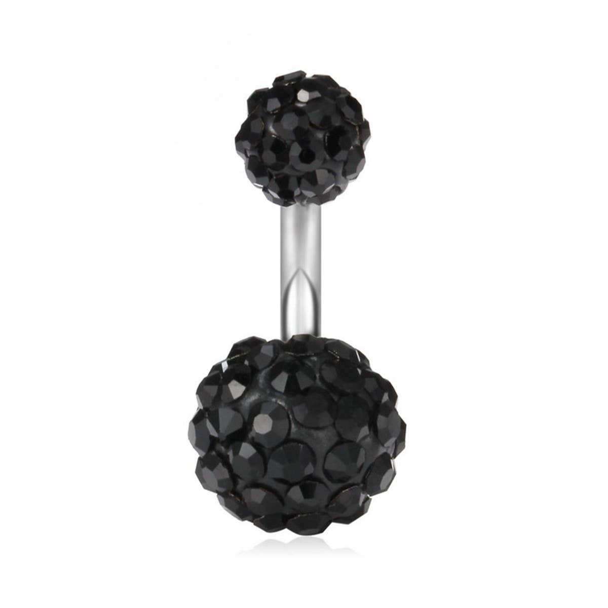 Clay Ball Belly Ring ? CZ Stainless Steel Piercing