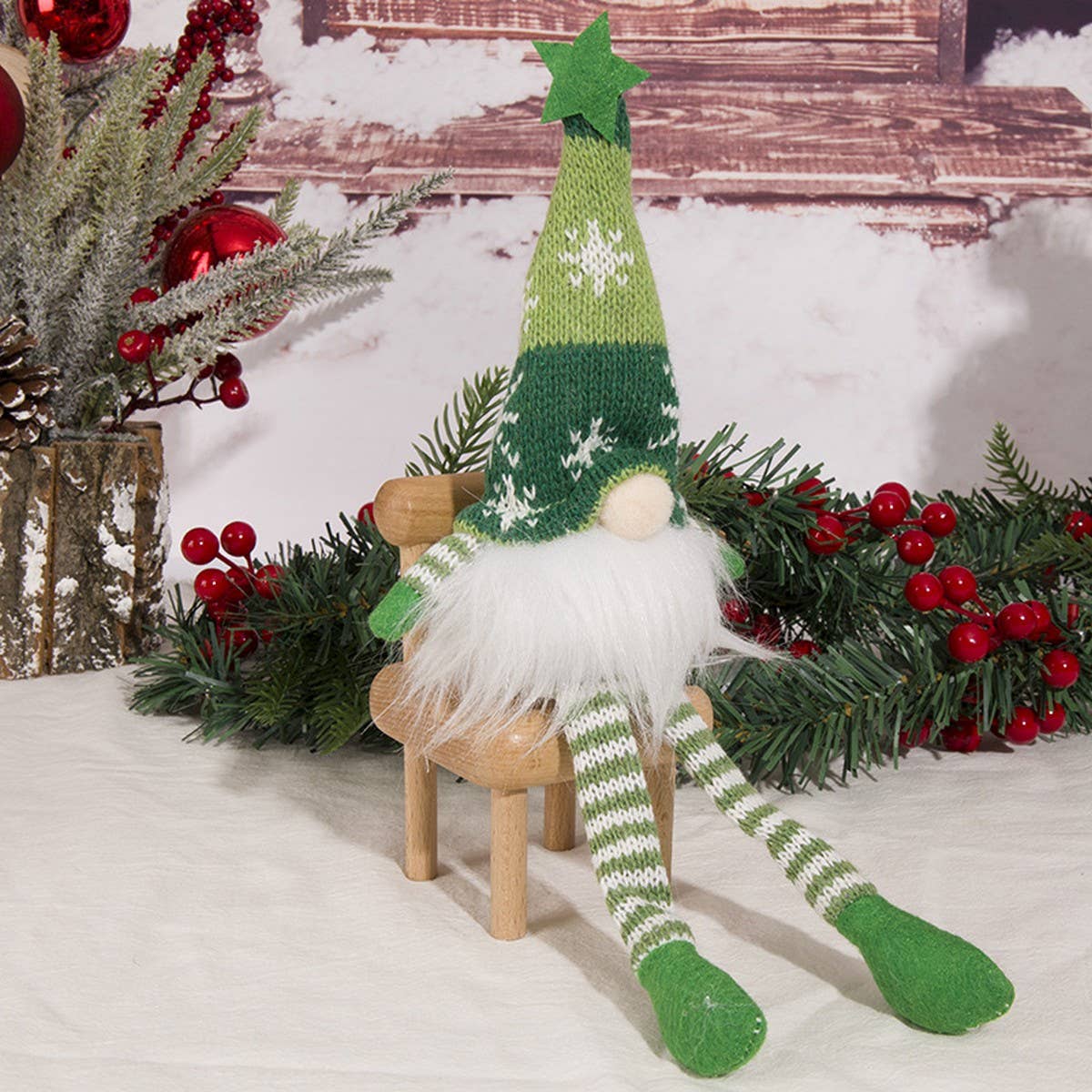 CHRISTMAS FESTIVAL LUMINOUS LIGHTED DOLL ORNAMENTS