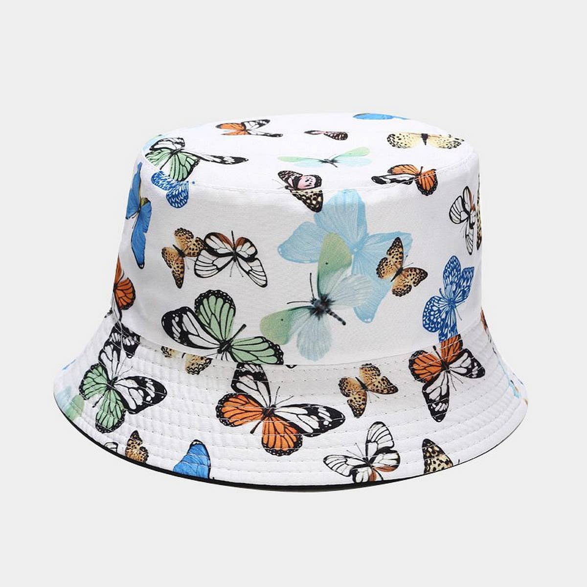 COLORFUL BUTTERFLY PATTERN BUCKET HAT_CWAH1649