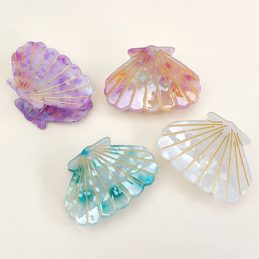 2" Small Shell Hair Claw Clip for Back Hair_CWAHA0653