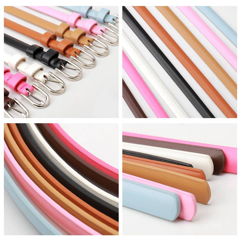 High-end minimalist alloy pin buckle belt