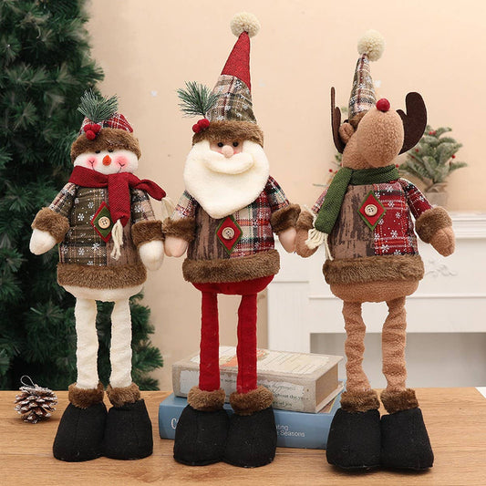 CWMM1738_Christmas Vintage Plaid Retractable Action Figure