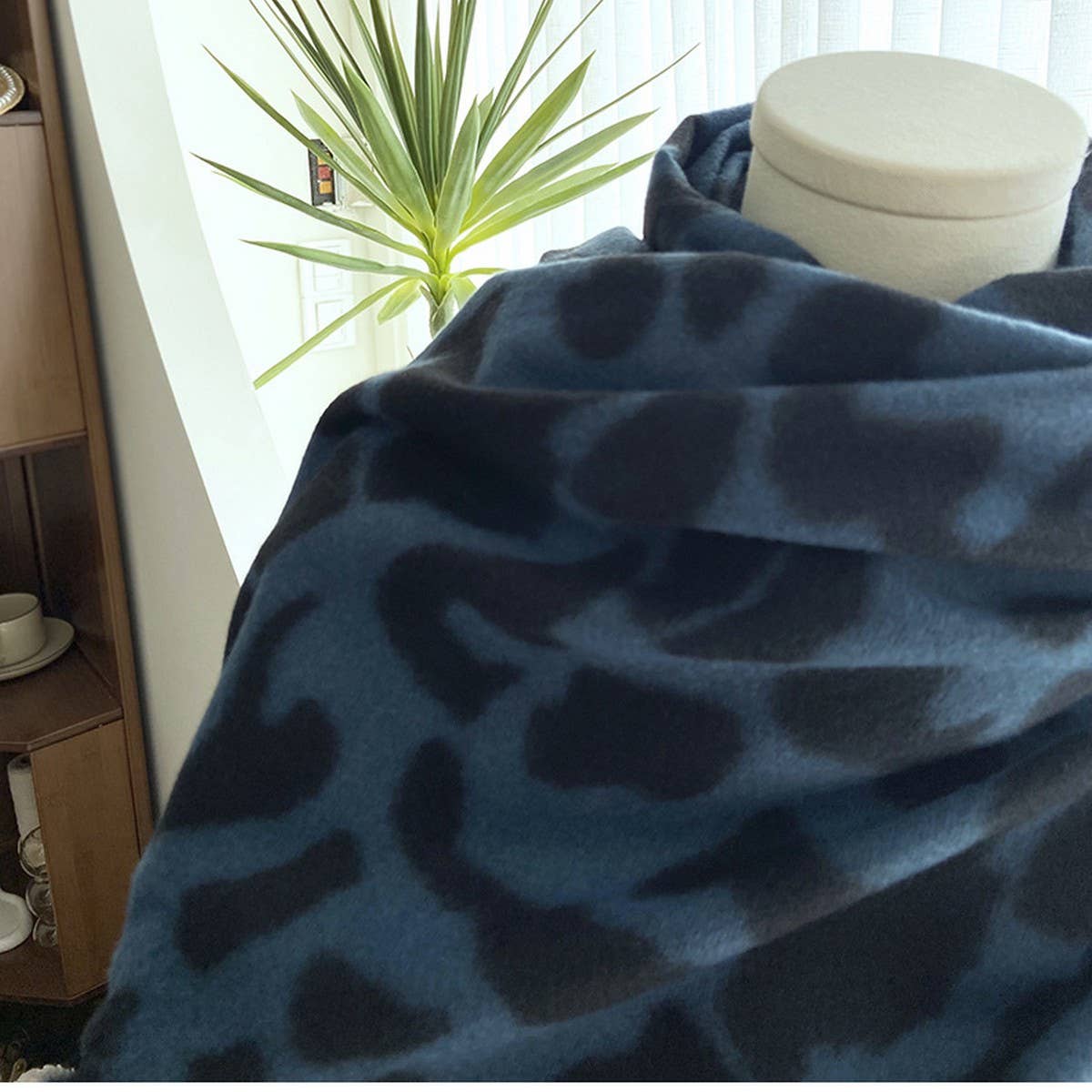 Double-Sided Leopard Print Scarf - Cozy Wrap