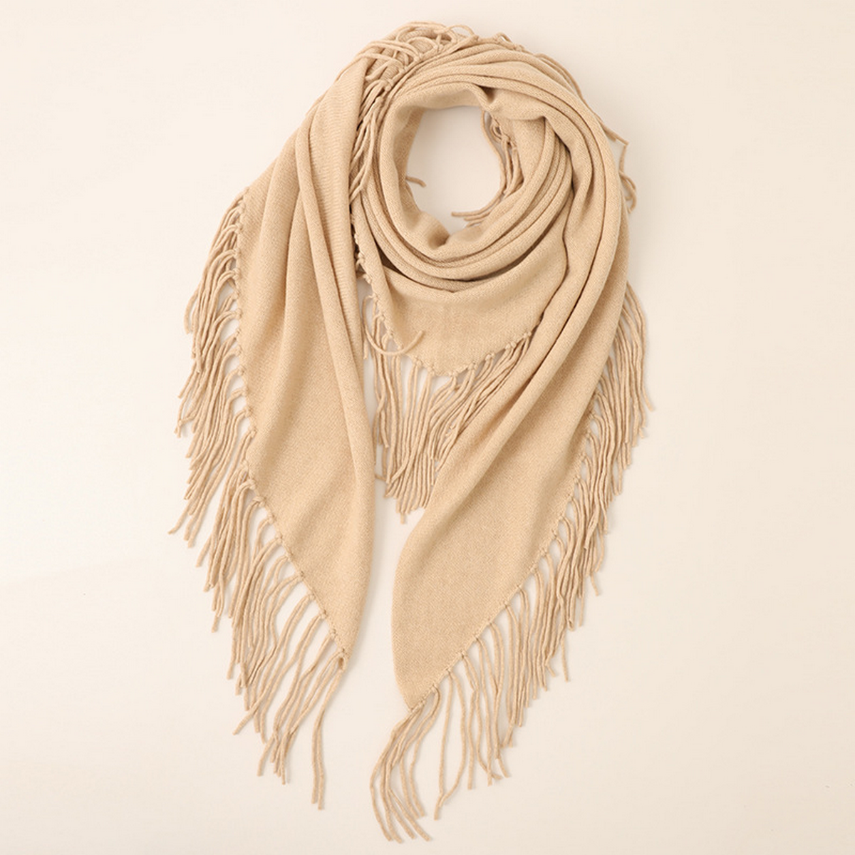 Women?™s Warm Triangle Scarf ??Cashmere Knit_CWASC2703