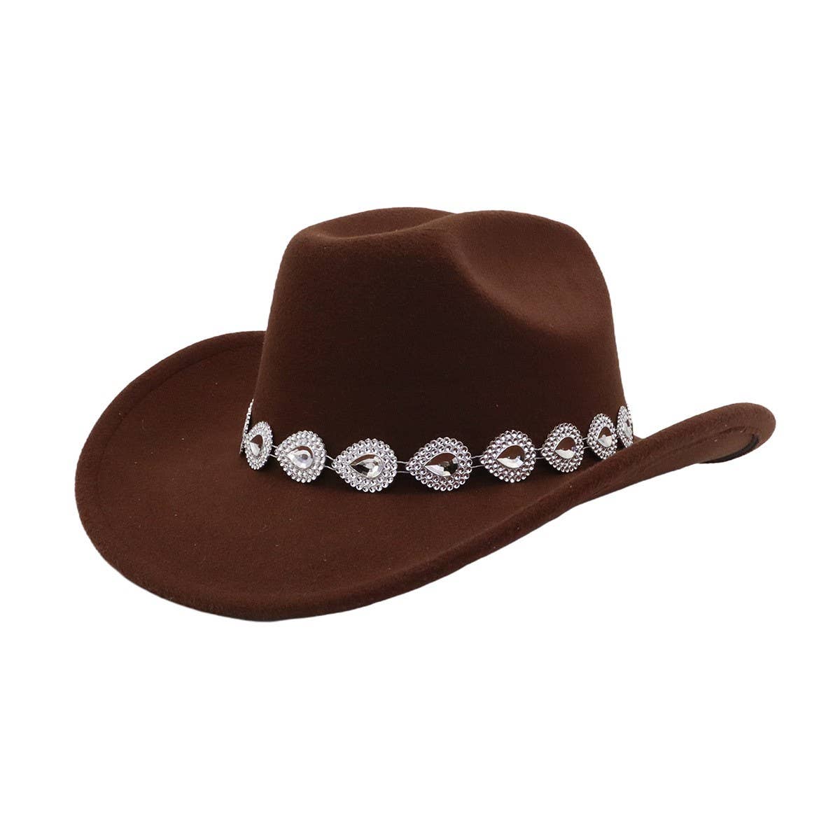 Unisex Western Cowboy Fedora Hat Ethnic Style_CWAH04468