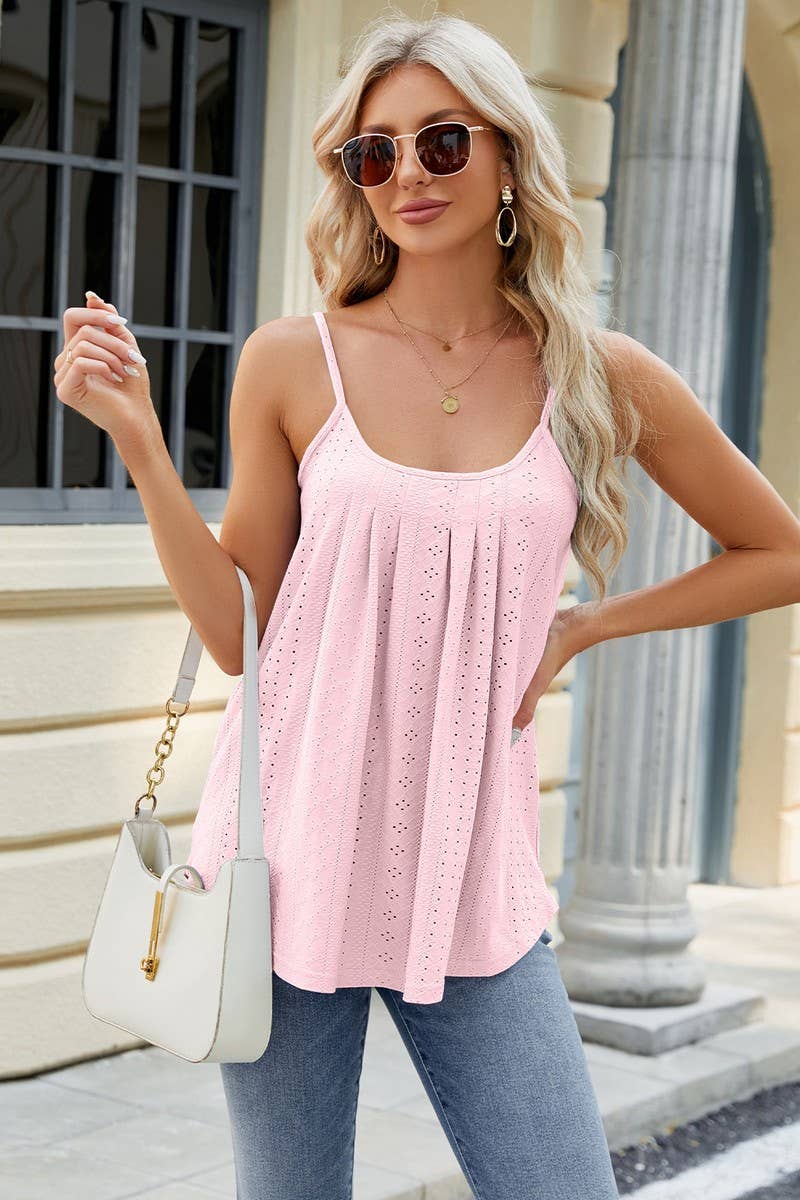CWTTK0358_U NECK HALTER LOOSE CASUAL TOP