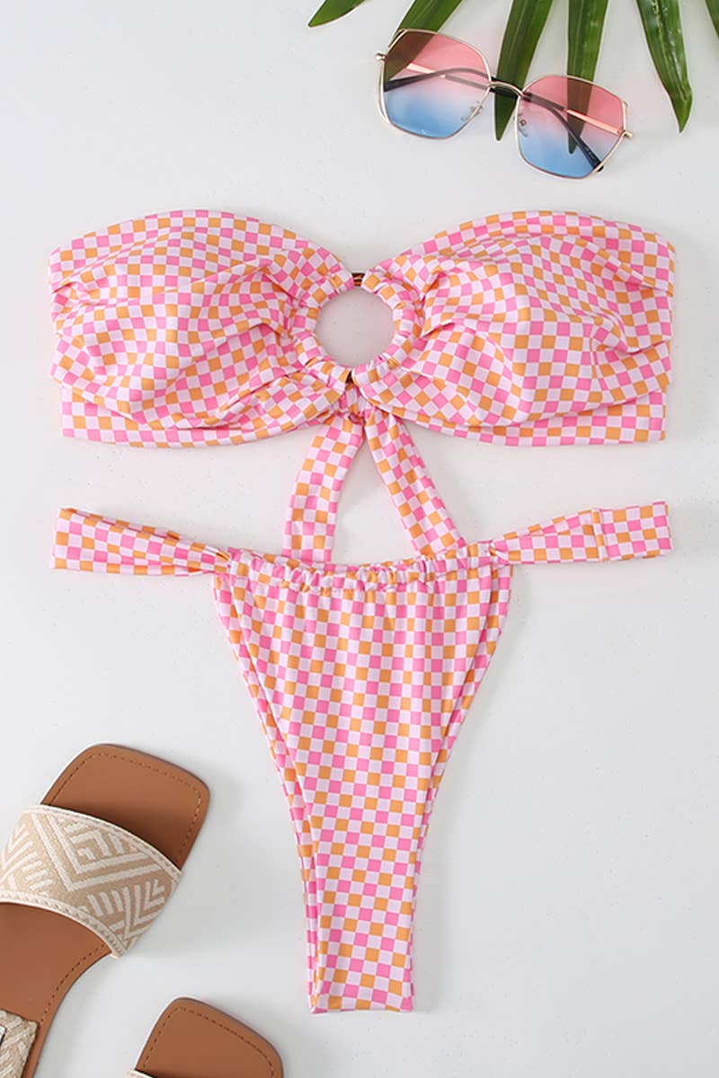 CWMW0815_WOMEN'S TIGHT FLORAL BEACH SWIMSUIT