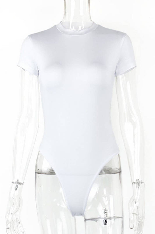 CWSJS1371_SUMMER NEW CASUAL SHORT-SLEEVED TIGHTS