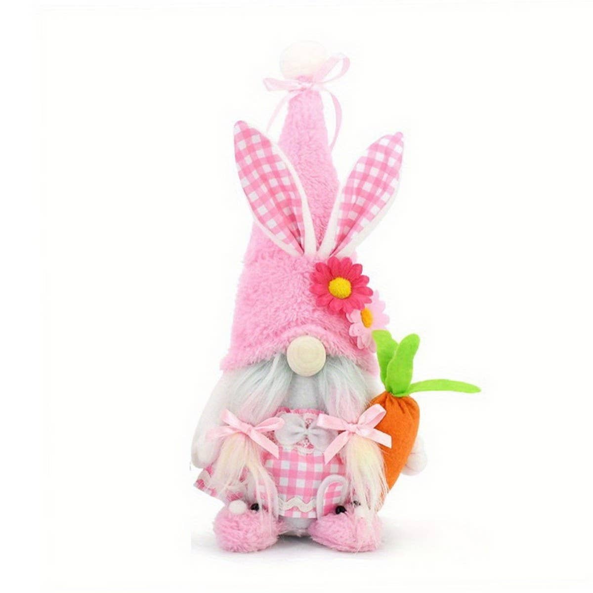 EASTER BUNNY PLUSH DOLL PINK DOLL ORNAMENTS