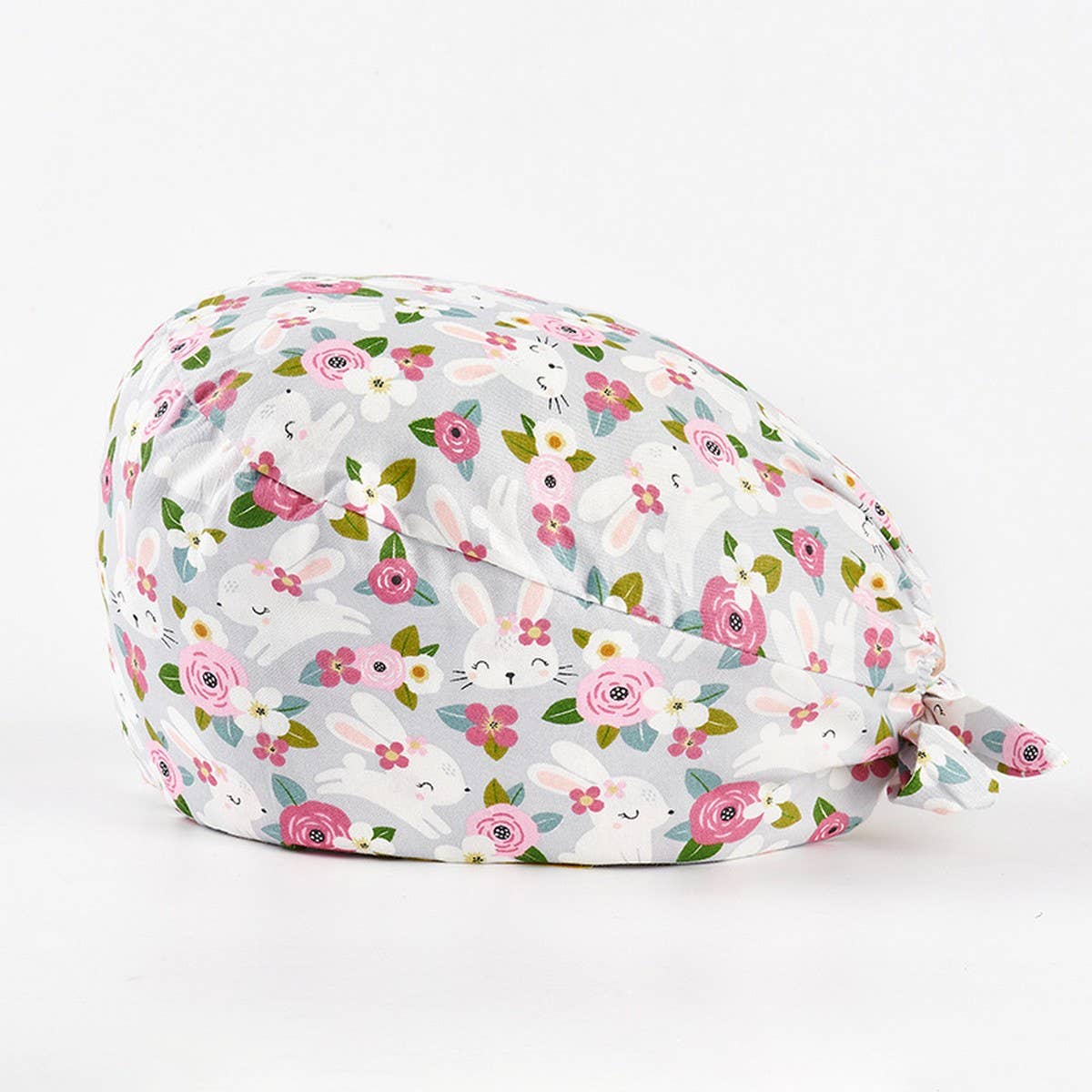 CHERRY BEAR PRINTED NURSE CAP PURE COTTON HAT_CWAH3324