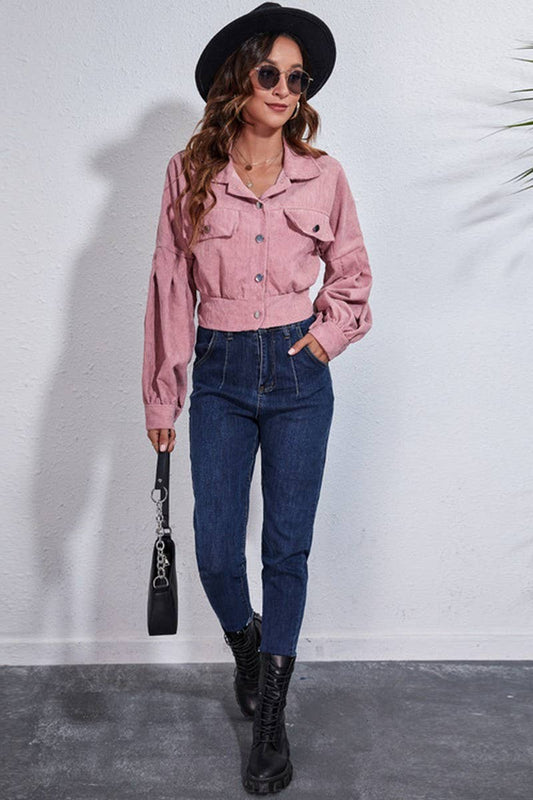 CWOJA0683_Button Down Long Sleeve Jacket