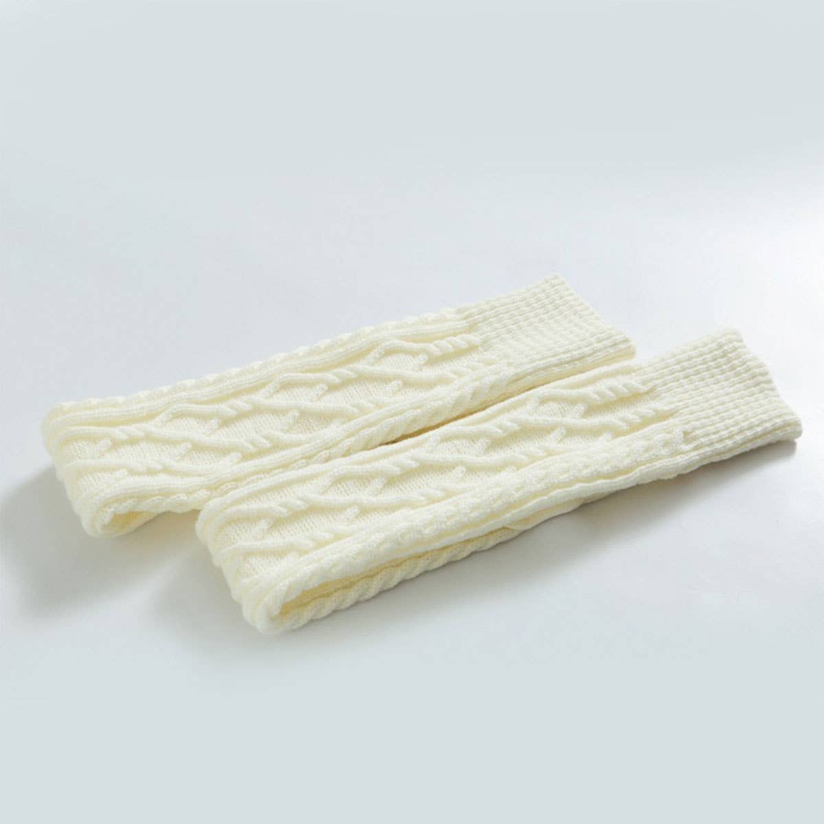 CABLE KNIT WINTER WARM KNEE HIGH SOCKS_CWMS015