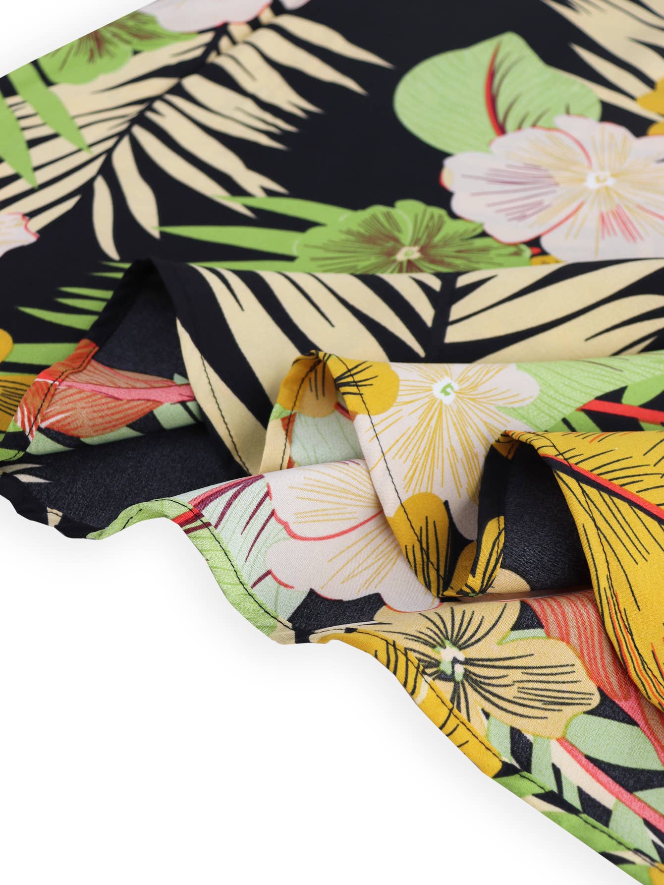 Casual patchwork printed halter dress two-piece