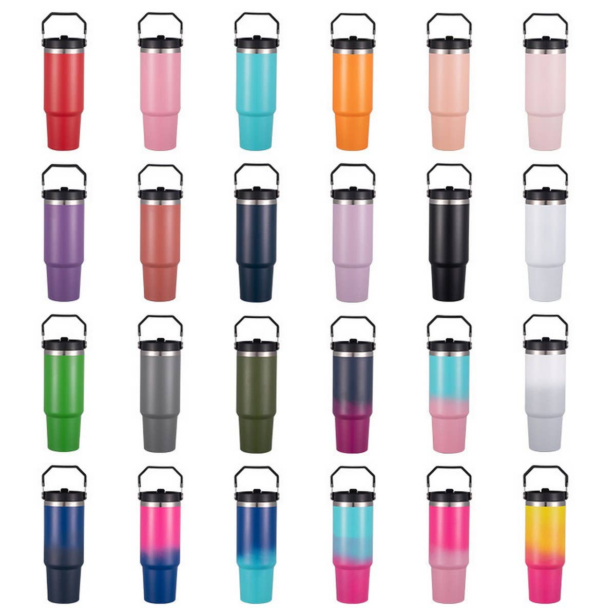 20oz/30oz Car Cup, Double Lid, Straw, Insulated Mug_CWMM7918