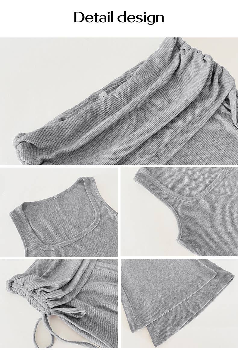 CASUAL SOLID COLOR SLIM-FIT VEST AND PANTS SUIT