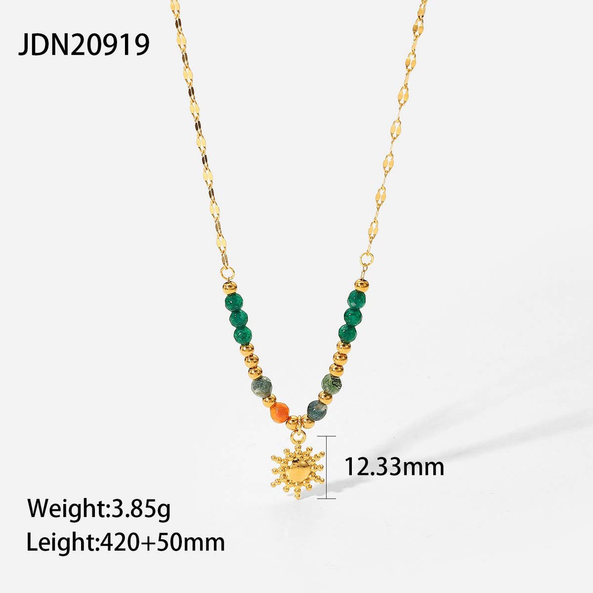 NEW FASHIONABLE NATURAL STONE PENDANT NECKLACE