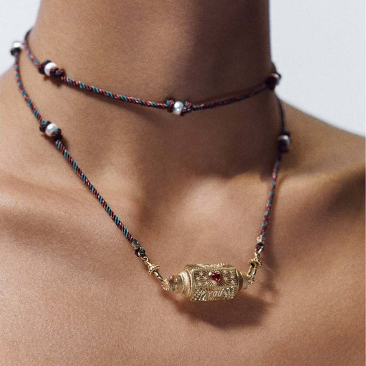 NICHE DESIGN GOLD PLATED PENDANT NECKLACE_CWMM3784