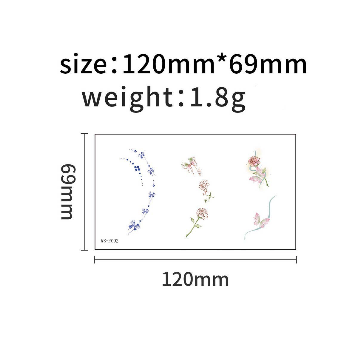 Cute Cartoon Ear Tattoos ? Waterproof Sticker Set