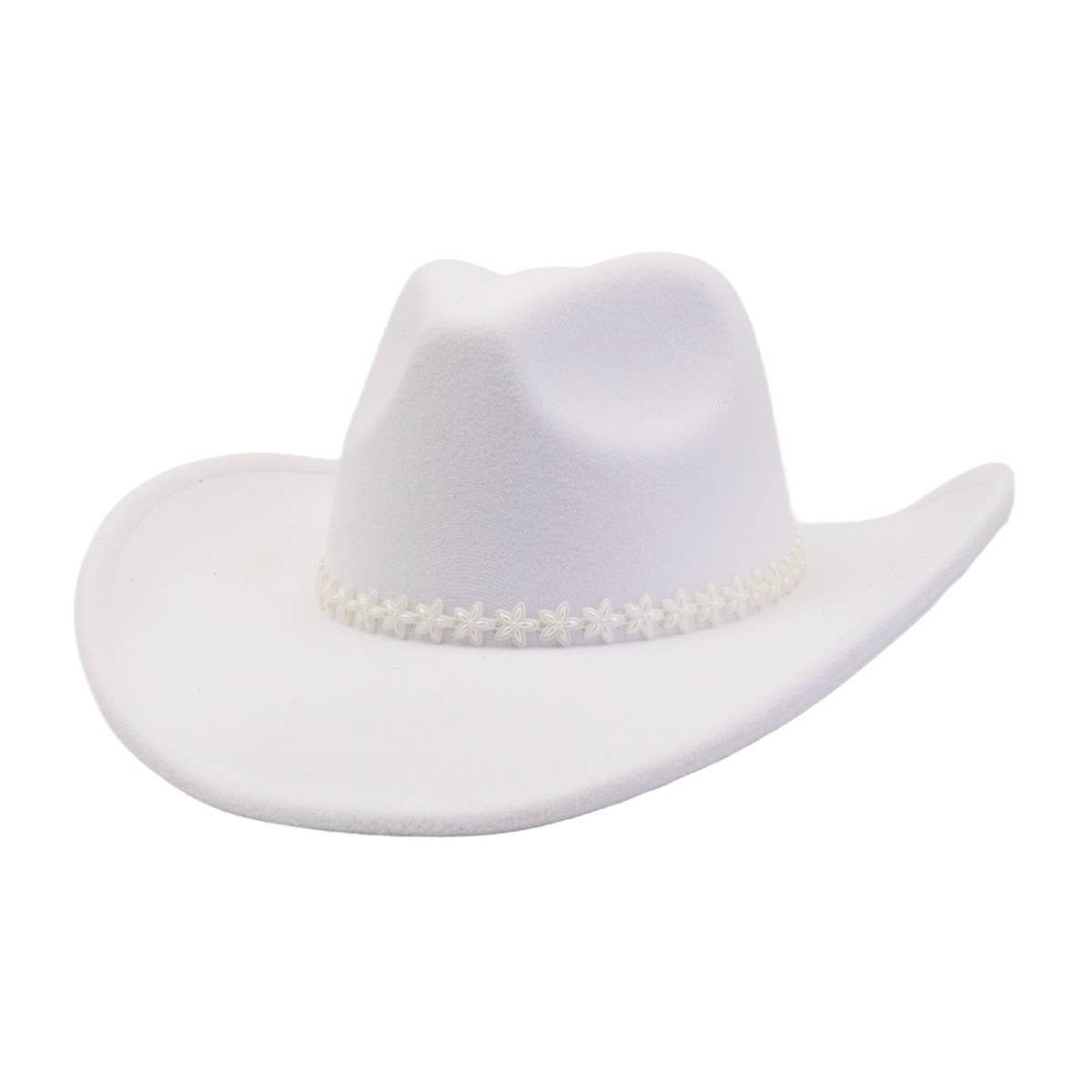 Western Ethnic  Felt Cowboy Fedora Hat_CWAH04433