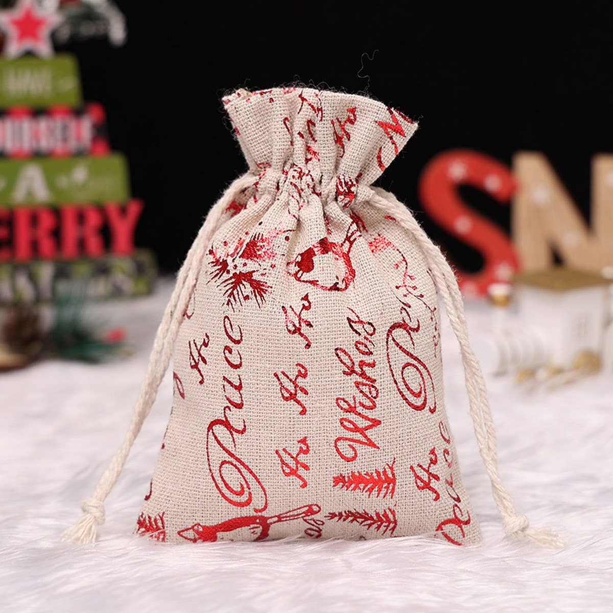 CWMM1748_Christmas Goodie Bag Drawstring Gift Bag