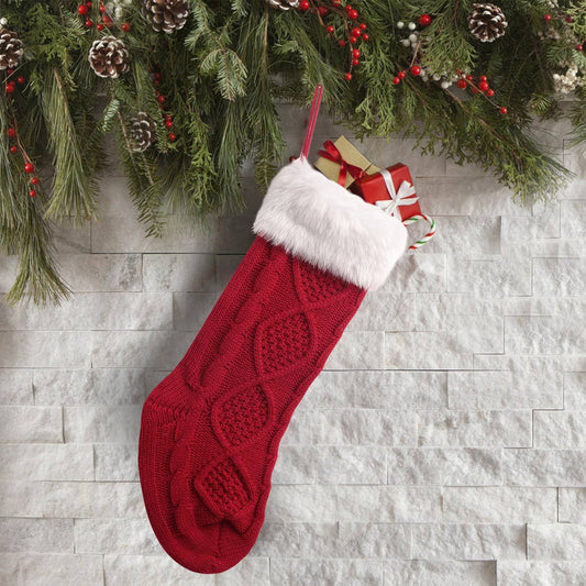 CWMS0926_Christmas Pendant Knitted Stocking Goodie Bag