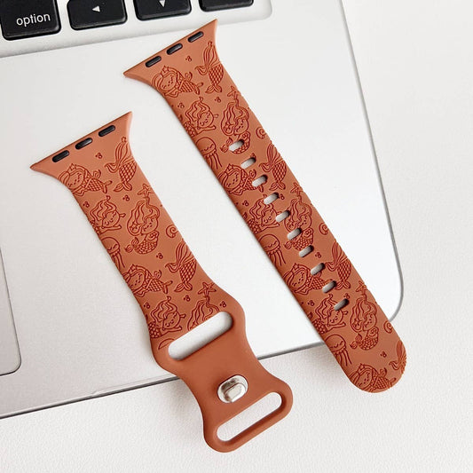 APPLE WATCH ULTRAS9S8 ENGRAVED MERMAID STRAP_CWWW0056