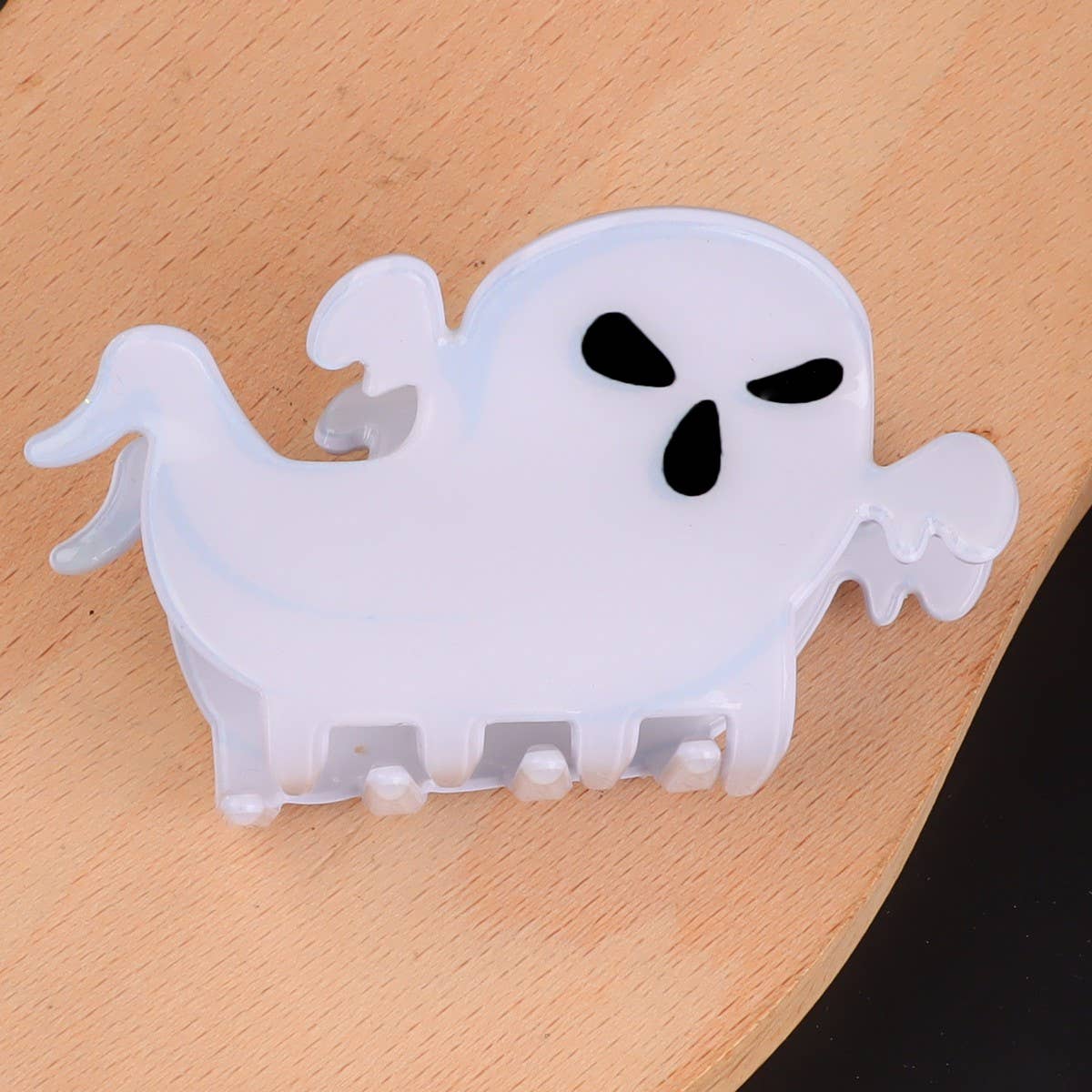 PUMPKINS, GHOSTS, HAUNTED HOUSE HALLOWEEN HAIR CLAW CLIPS