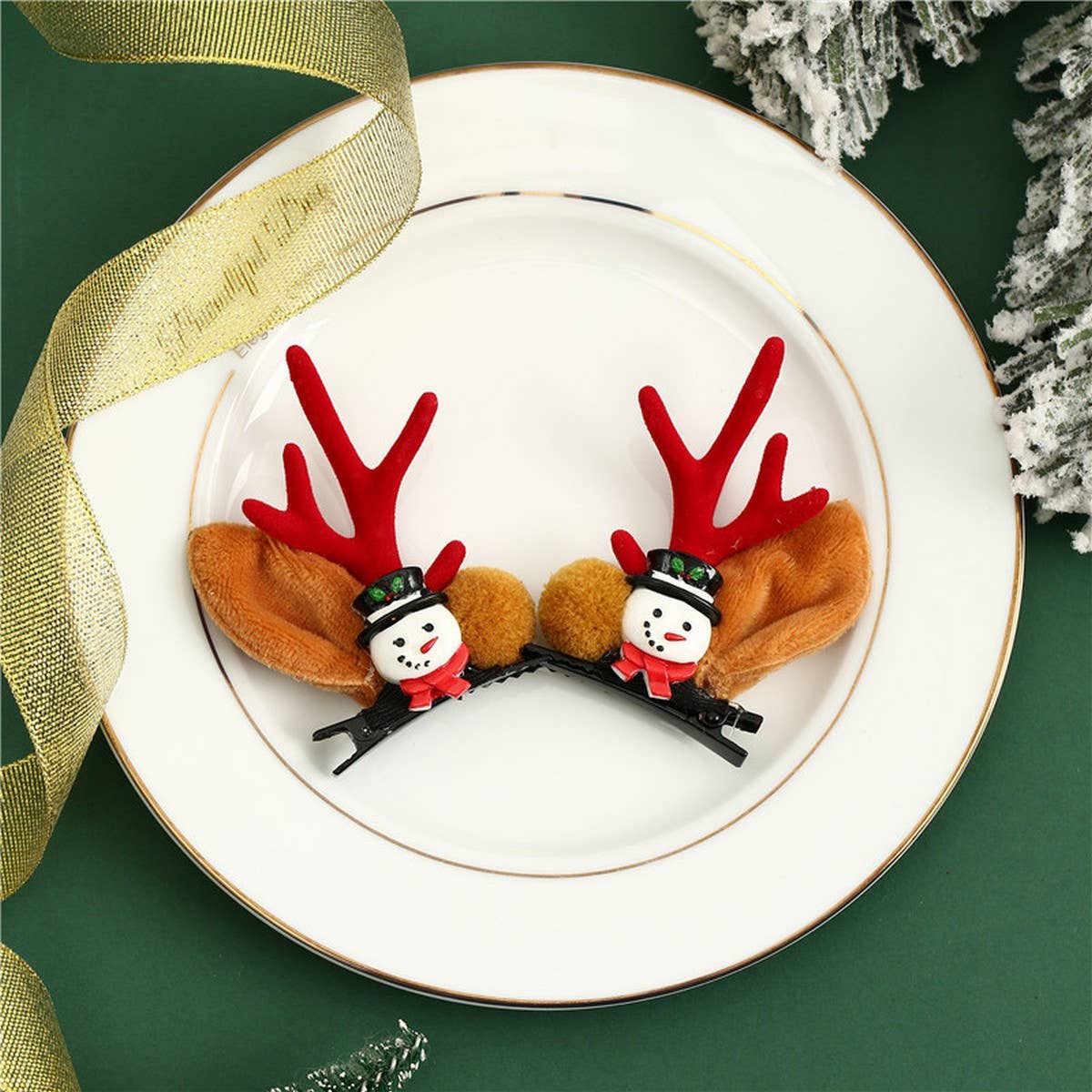 CHRISTMAS CUTE ELK ANTLERS HAIRPIN