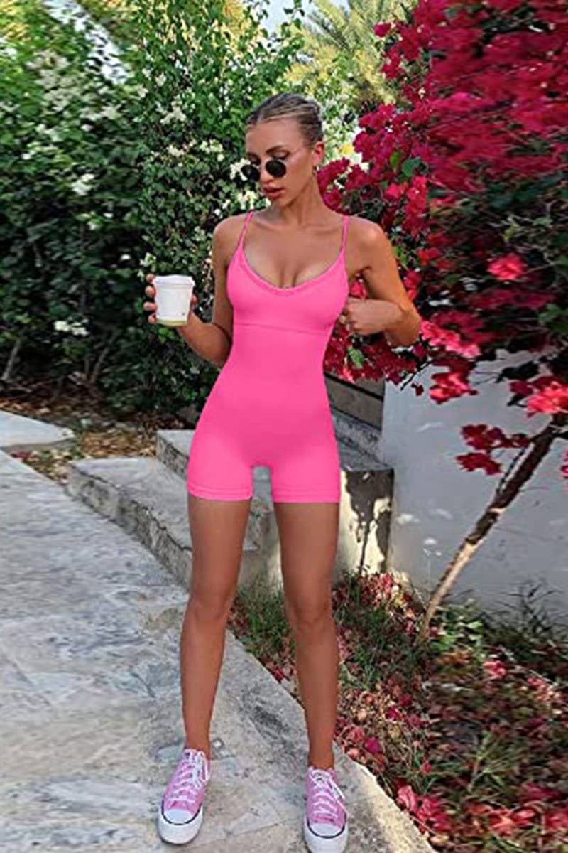 CWSR0078_Casual Slip Sexy Sleeveless Romper