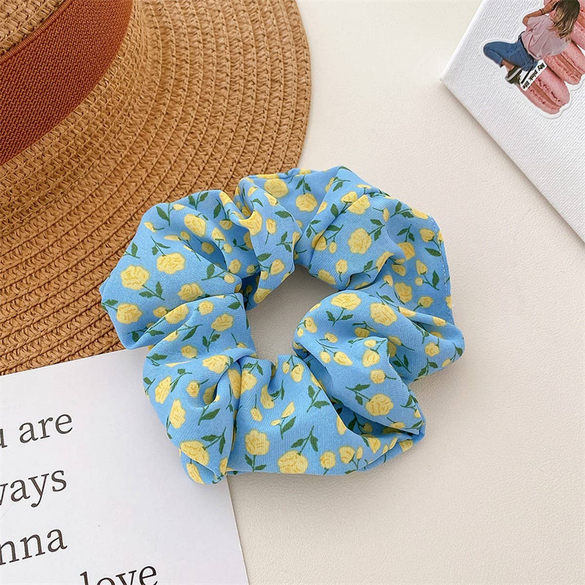 SMALL FRESH FABRIC FLOWER HAIRRING HAIRACCESSORIES_CWAHA4163
