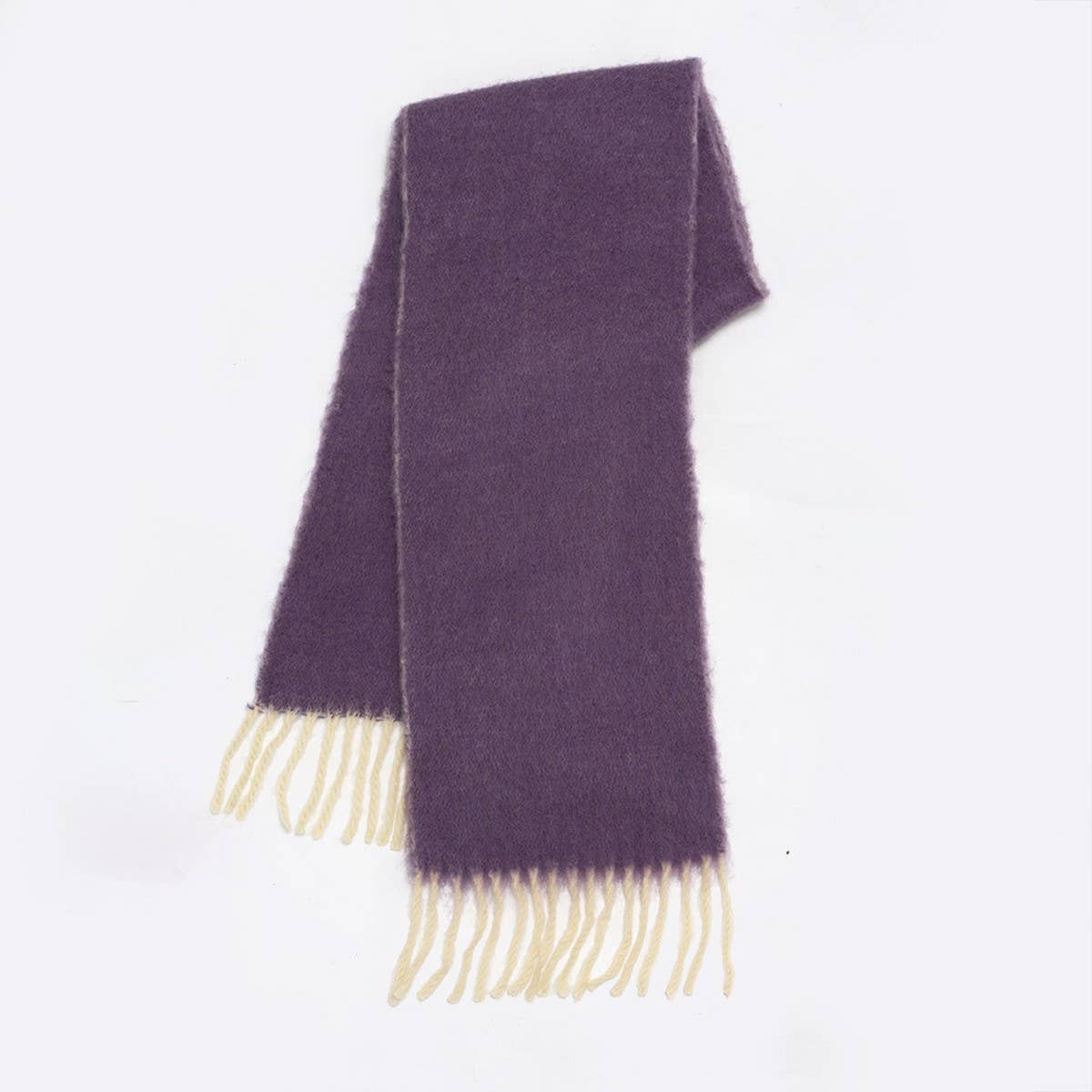 32% Wool Blend Colorblock Scarf - Soft Winter Styl_CWASC2368
