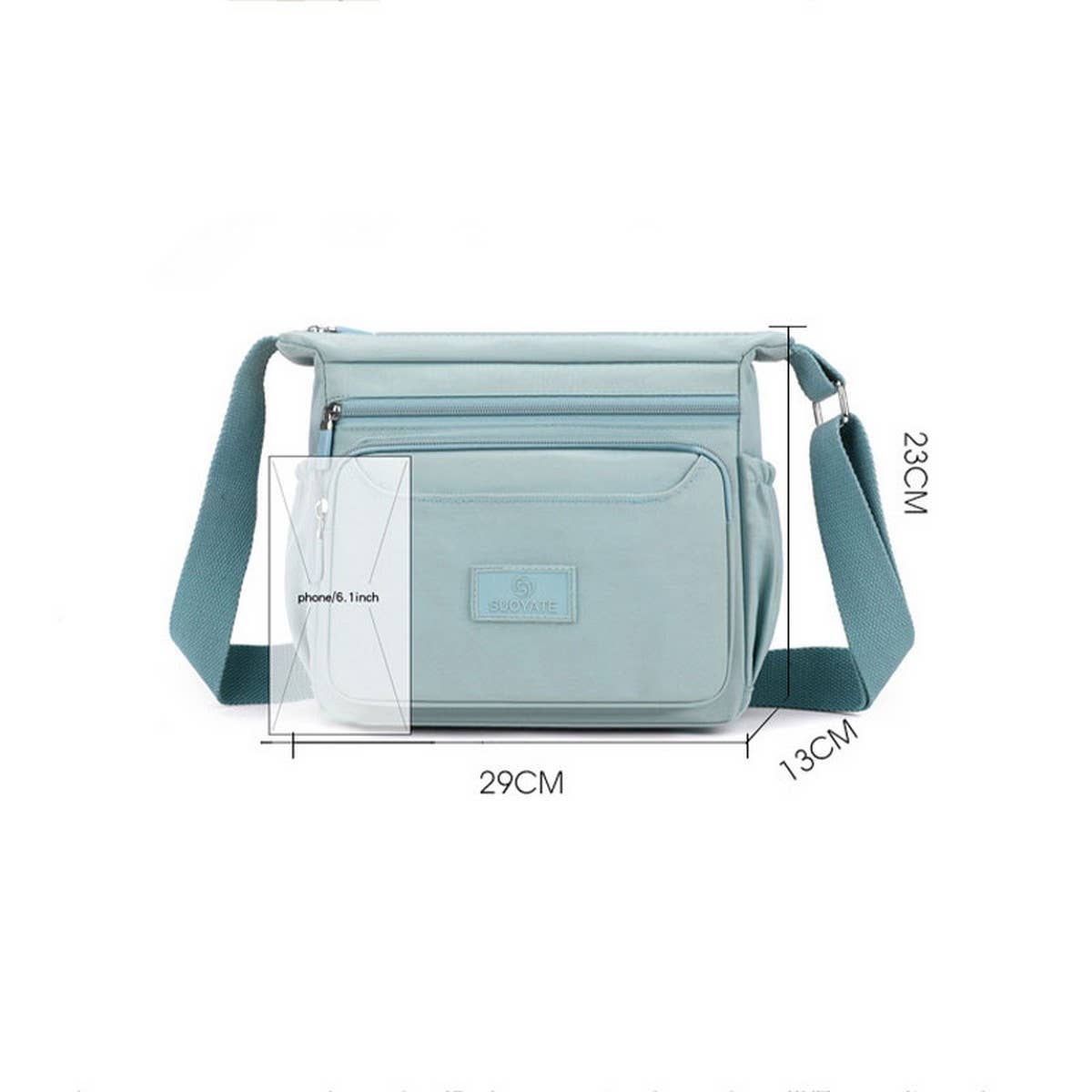 NEW MULTI-POCKET SMALL BAG SHOULDER MESSENGER BAG_CWAB3448