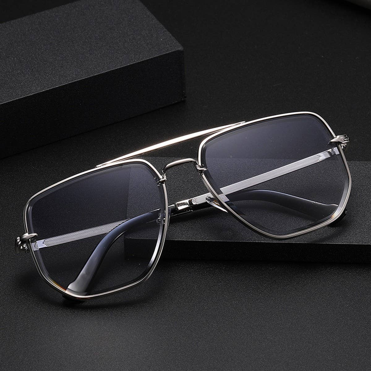 DOUBLE-BRIDGE UV-BLOCKING DIAMOND-CUT SUNGLASSES