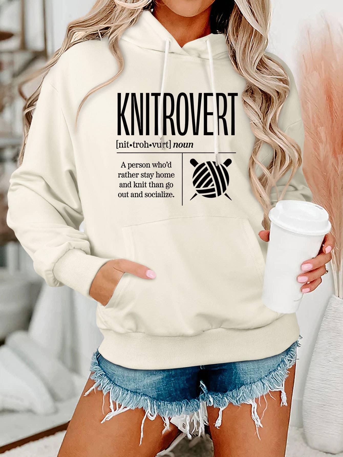Comfort ladies KNITROVERT NIT hoodie
