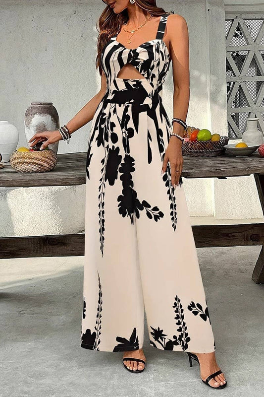 CWDMD6460_ETHNIC PRINT CINCHED WAIST BOHO JUMPSUIT