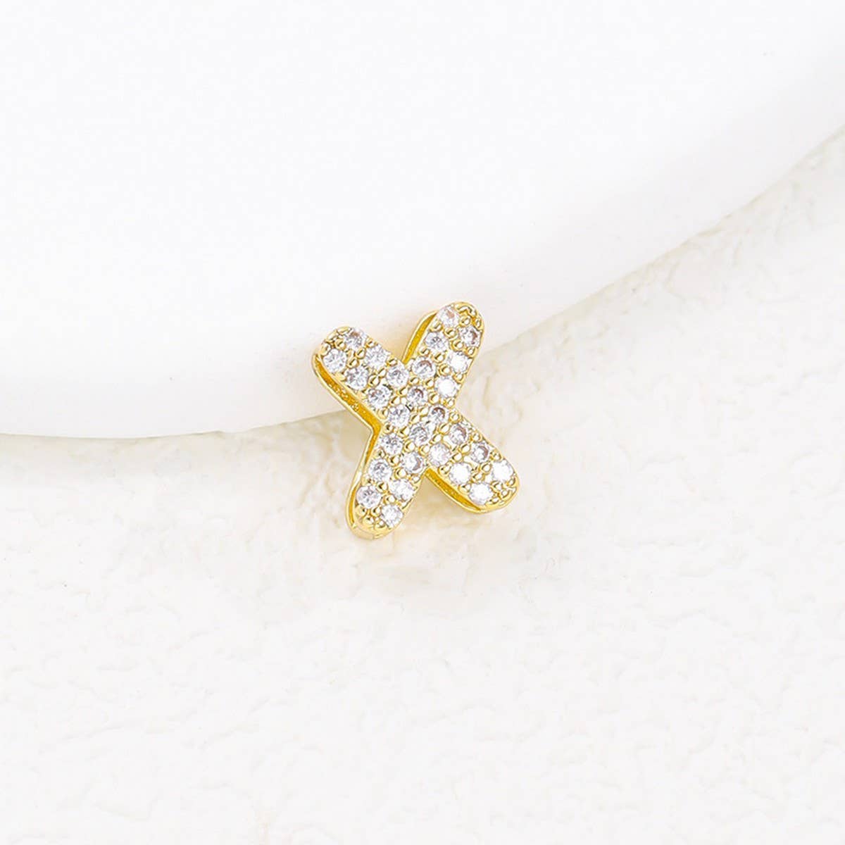 Tiny Zirconia Pendant 26 Letters Necklace