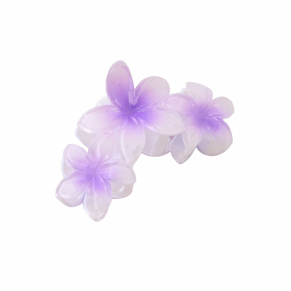 Plumeria Flower Large Hair Claw,Elegant Updo Clip_CWAHA1064