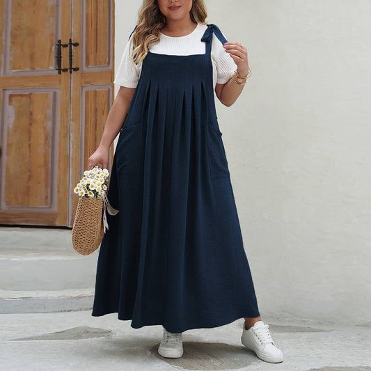 Women?™s Plus Size Solid Tank Romper Dress_CWDMD5957