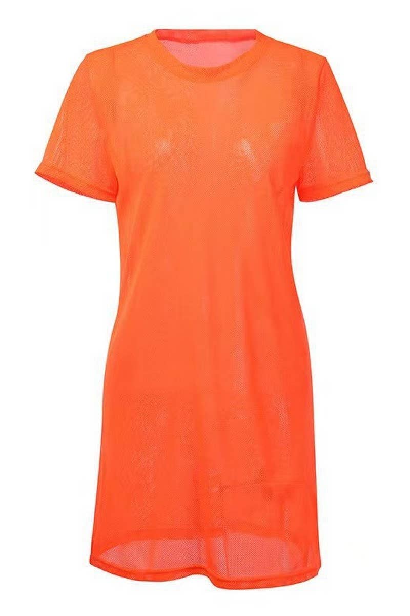 CWTTS1437_SEXY NEON FISHNET HOLLOW OUT MESH CROP TOP