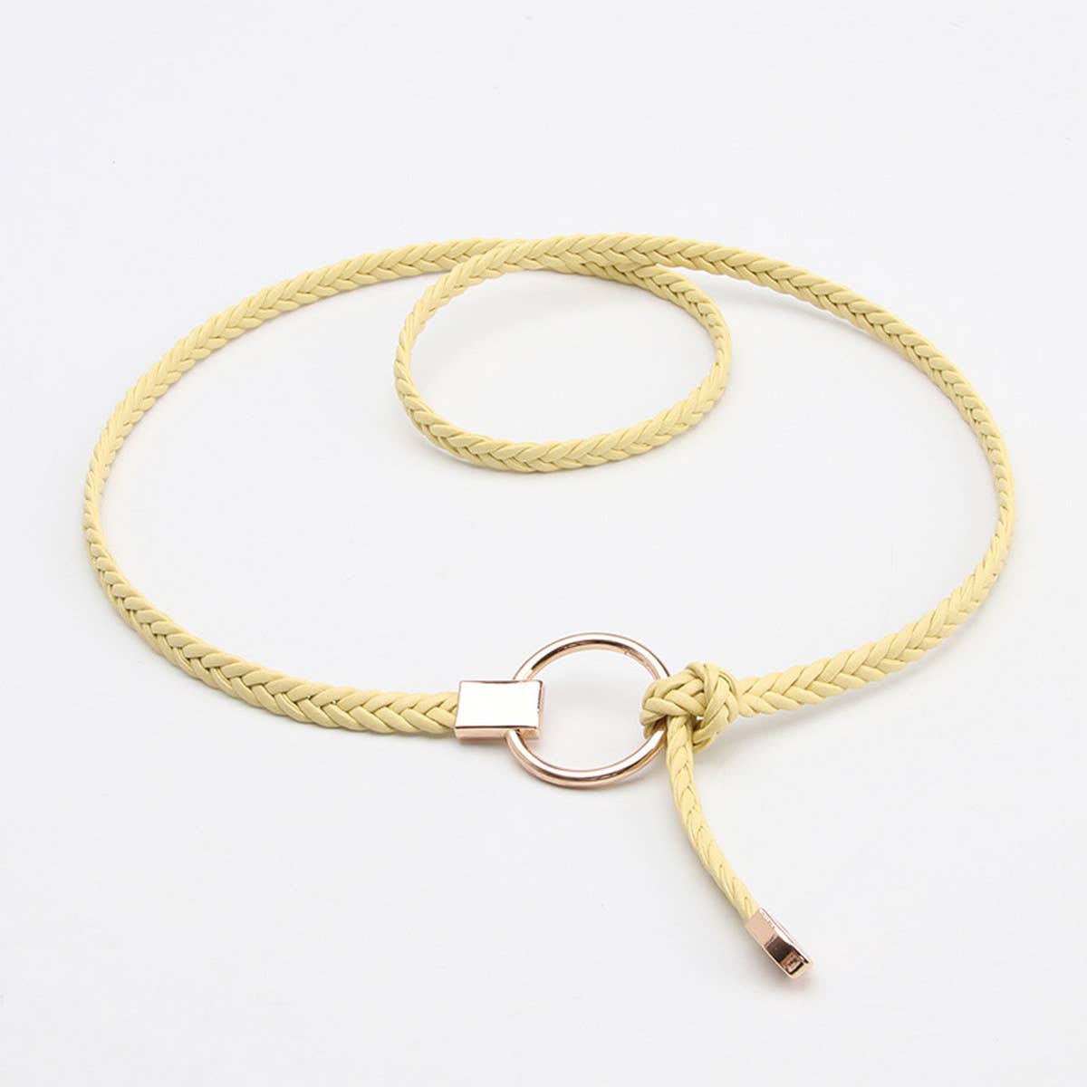 CWABE0929_CASUAL HAND-WOVEN THIN BELT