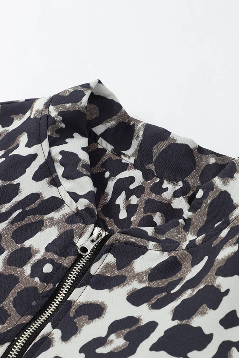 CWOCO0971_LEOPARD PRINT LOOSE CASUAL JACKET