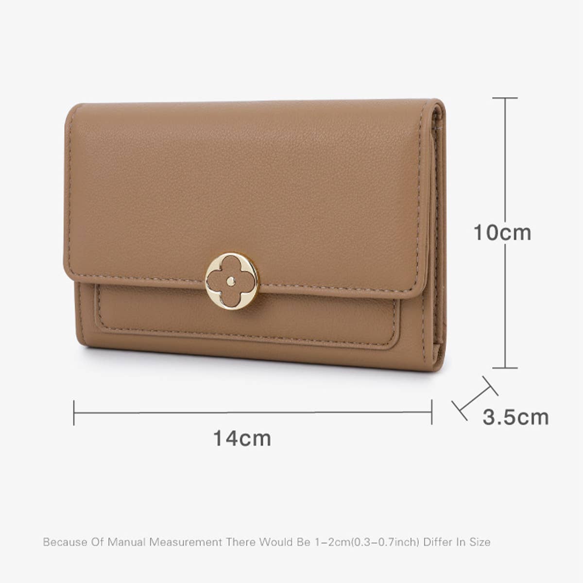 FOUR LEAF CLOVER HIDDEN BUCKLE RETRO WALLET_CWAB1653