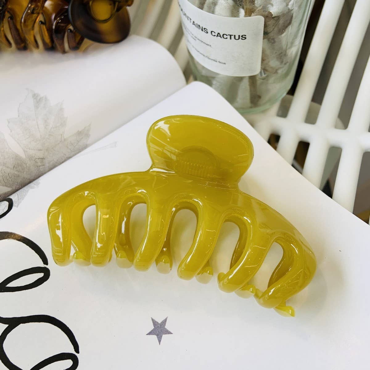 CWAHA1514_EXQUISITE SIMPLE LARGE HAIR CLAW CLIP