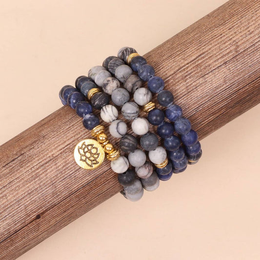 108 BLUE VEIN NETWORK STONE BEADED BRACELET_CWAJE3924