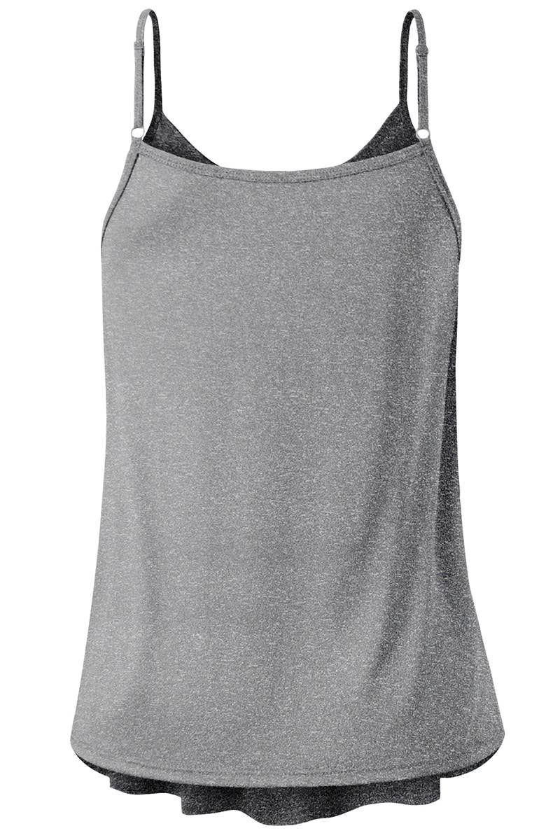 CWTTK229_Sleeveless Pleated Layered Cami Tank Knit Top